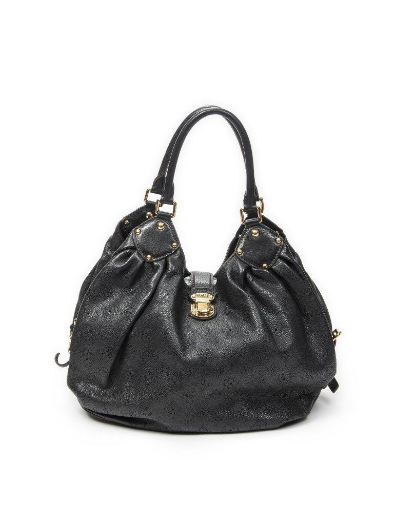 Louis Vuitton Xl Bo Black Mahina Leather Shoulder Bag